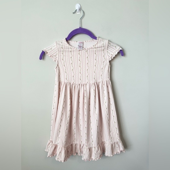 Gymboree Cream Smocked Ruffled Sundress size 4 - Picture 1 of 7